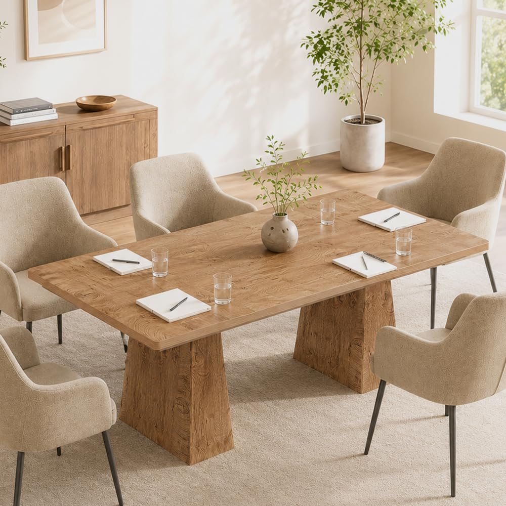 Back. Tribesigns - 5FT Conference Table, Rectangular Conference Room Table, Gray - Grey.