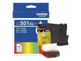 Brother - Genuine LC501XLY High Yield Yellow Ink Cartridge