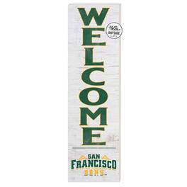 Jardine - San Francisco Dons 10'' x 35'' Indoor/Outdoor Welcome Sign - White