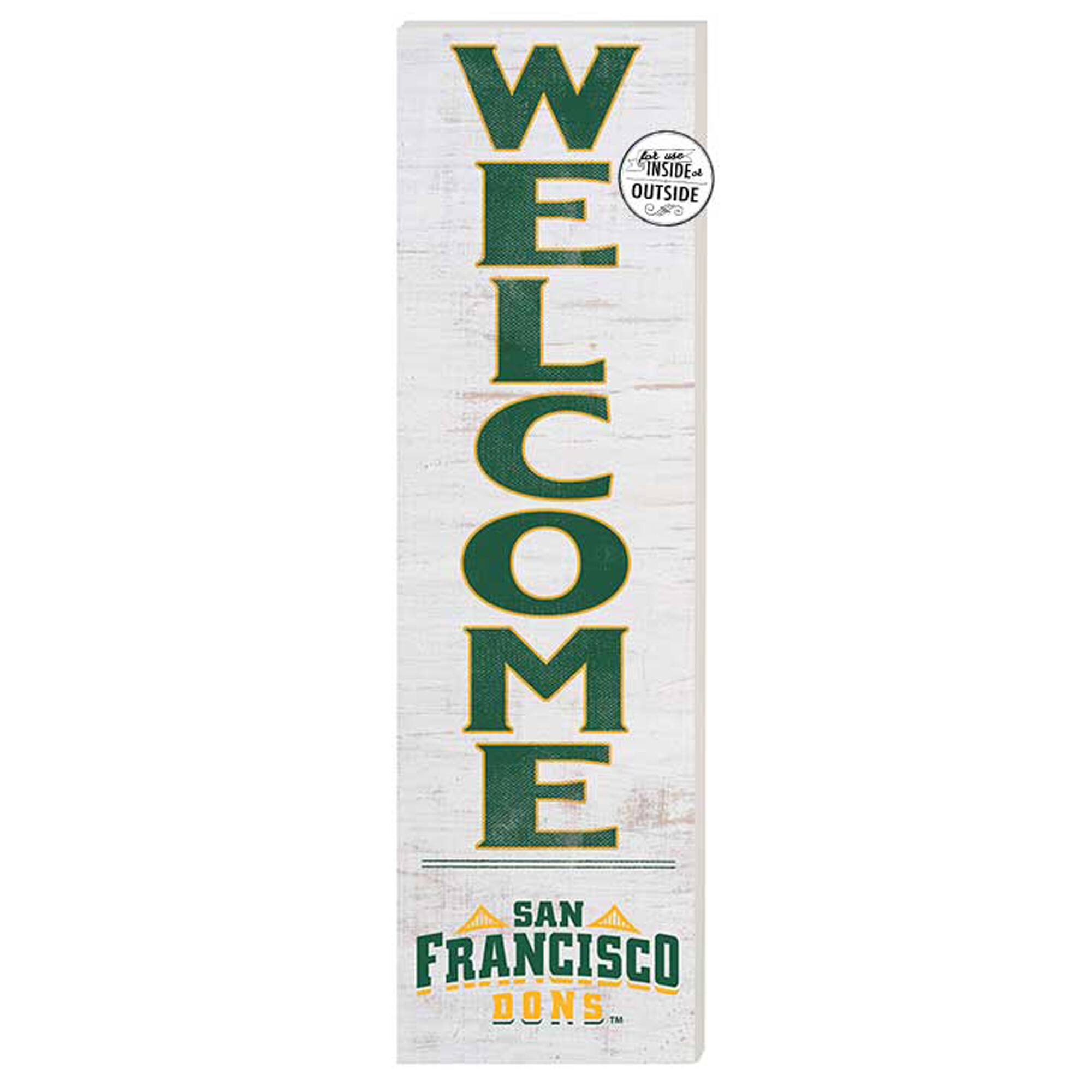 San Francisco Dons 10'' x 35'' Indoor/Outdoor Welcome Sign