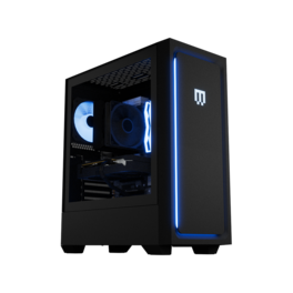 Maingear - MG-1 Silver Gaming Desktop - NVIDIA GeForce RTX 5060 - AMD Ryzen 5 9600X - 16GB DDR5 - 1TB NVMe SSD - WiFi 7 - RGB - Black
