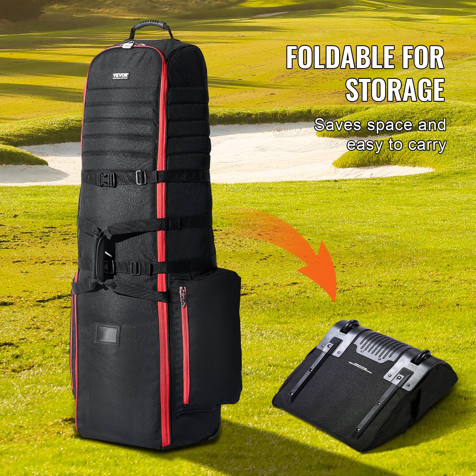 FOLDABLE FOR STORAGE  
Saves space and easy to carry