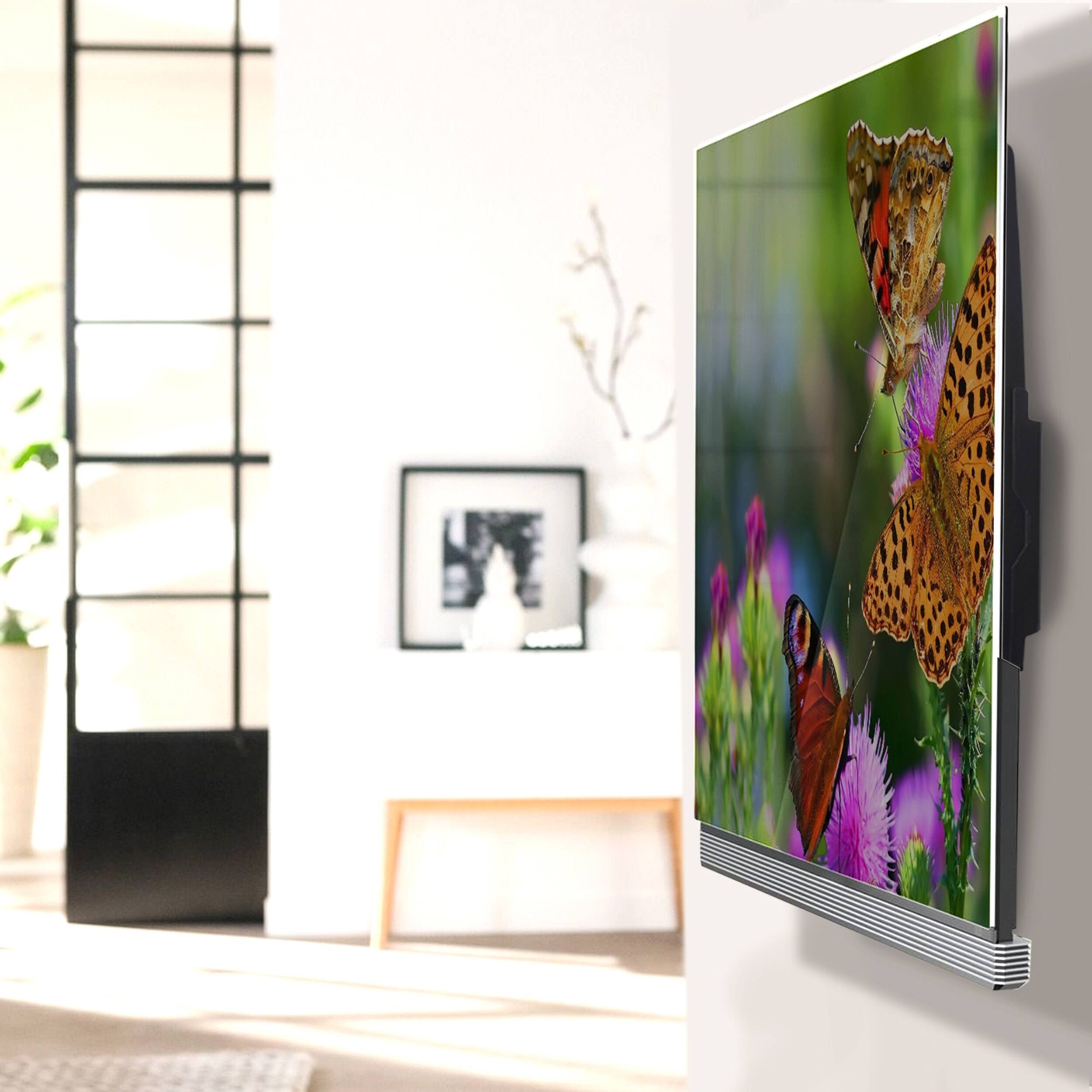 Alt View 5. MegaMounts - MegaMounts Heavy Duty Matte Black Finish Fixed Television Wall Mount for 26 - 55 Inch Plasma/LCD/LED Televisions - Black.