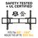 SAFETY TESTED + UL CERTIFIED
10 LIMITED WARRANTY YR
UL LISTED
FITS TVs 65" - 140"
HOLDS TVS UP TO 300 lbs.