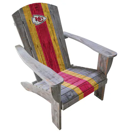 Front. Imperial - Kansas City Chiefs Wooden Adirondack Chair - Multicolor.