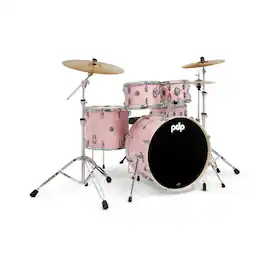 Pacific Drums and Percussion - PDP Mainstage 5-Piece Complete Drum Kit with Hardware (Pale Rose)