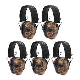 Walkers - Walker's Razor Slim Electronic Shooting Muffs 5-Pack, USA 2nd Amendment - Camouflage