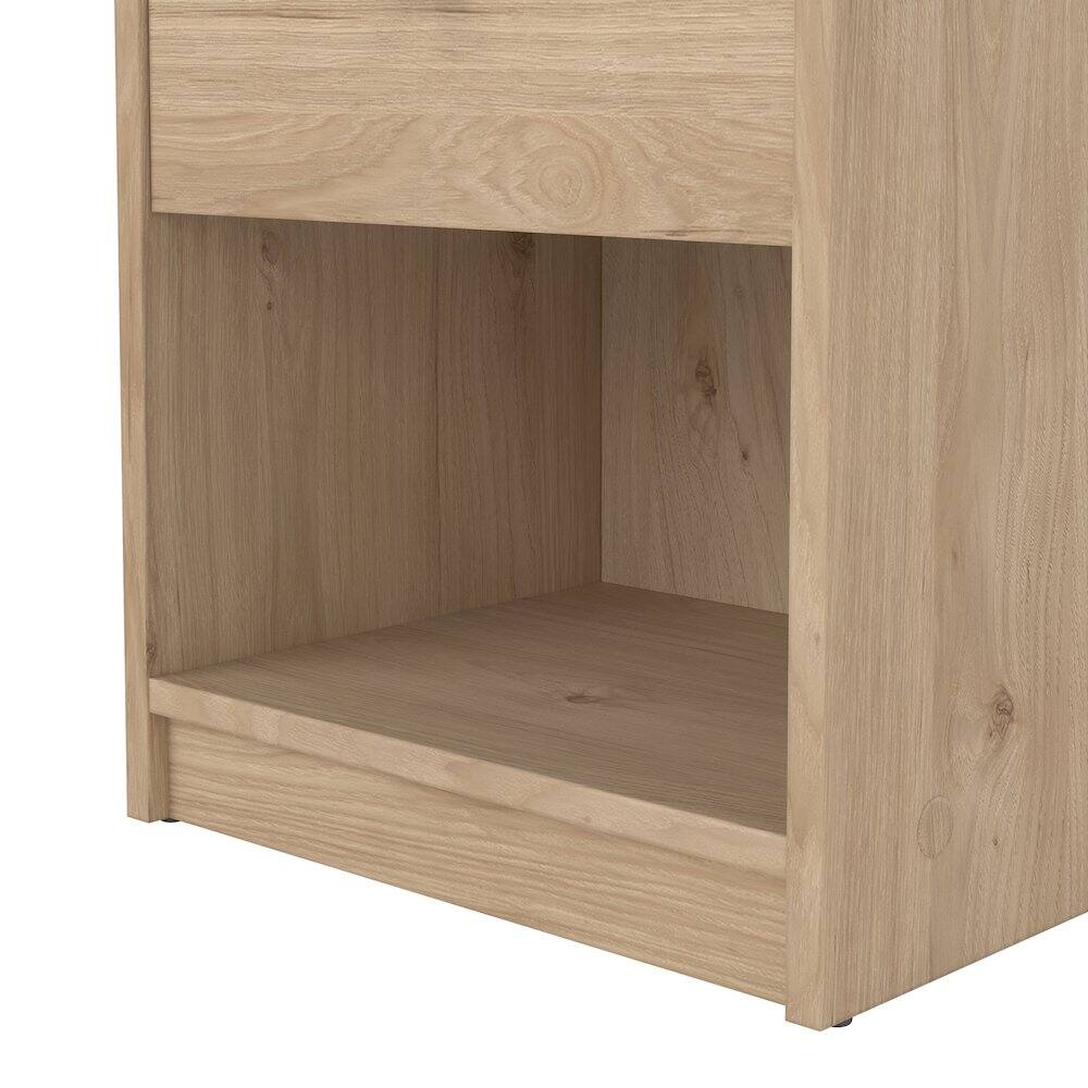 Alt View 1. Tvilum - Portland 1 Drawer Nightstand - Set of 2, Jackson Hickory - Brown.