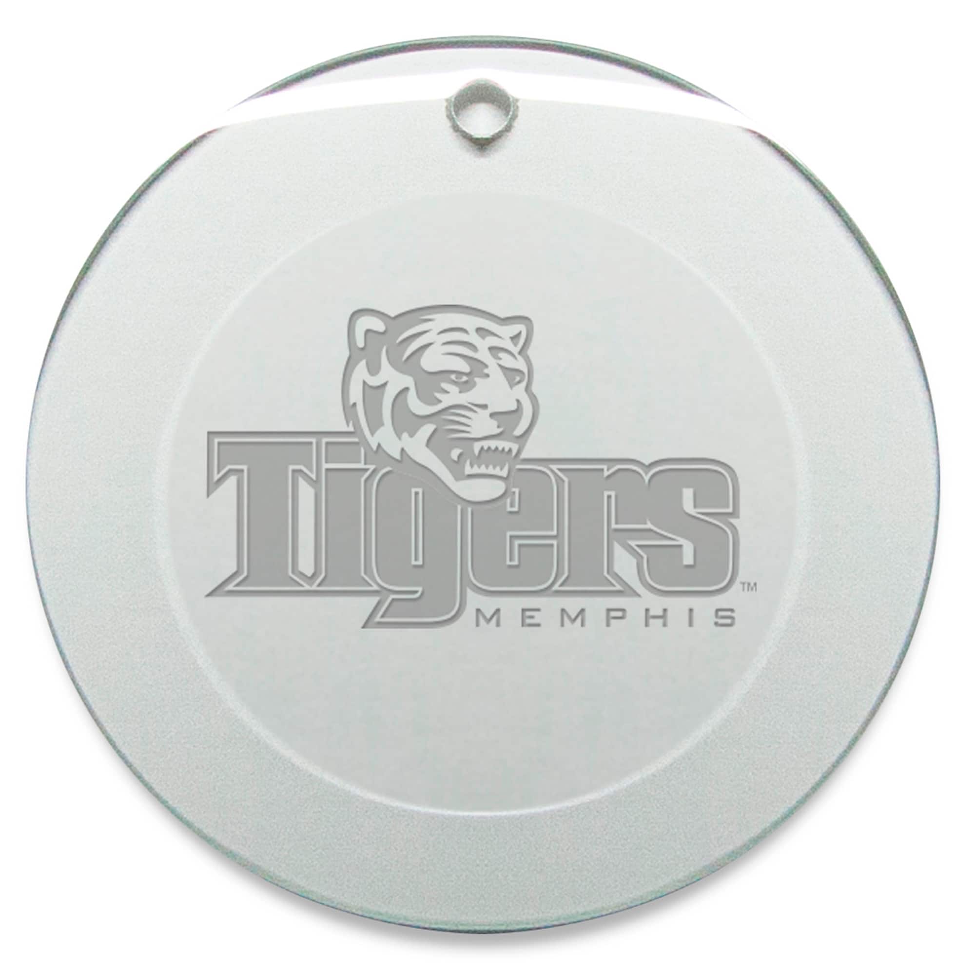 Jardine - Memphis Tigers 3'' Glass Round Ornament - Multicolor