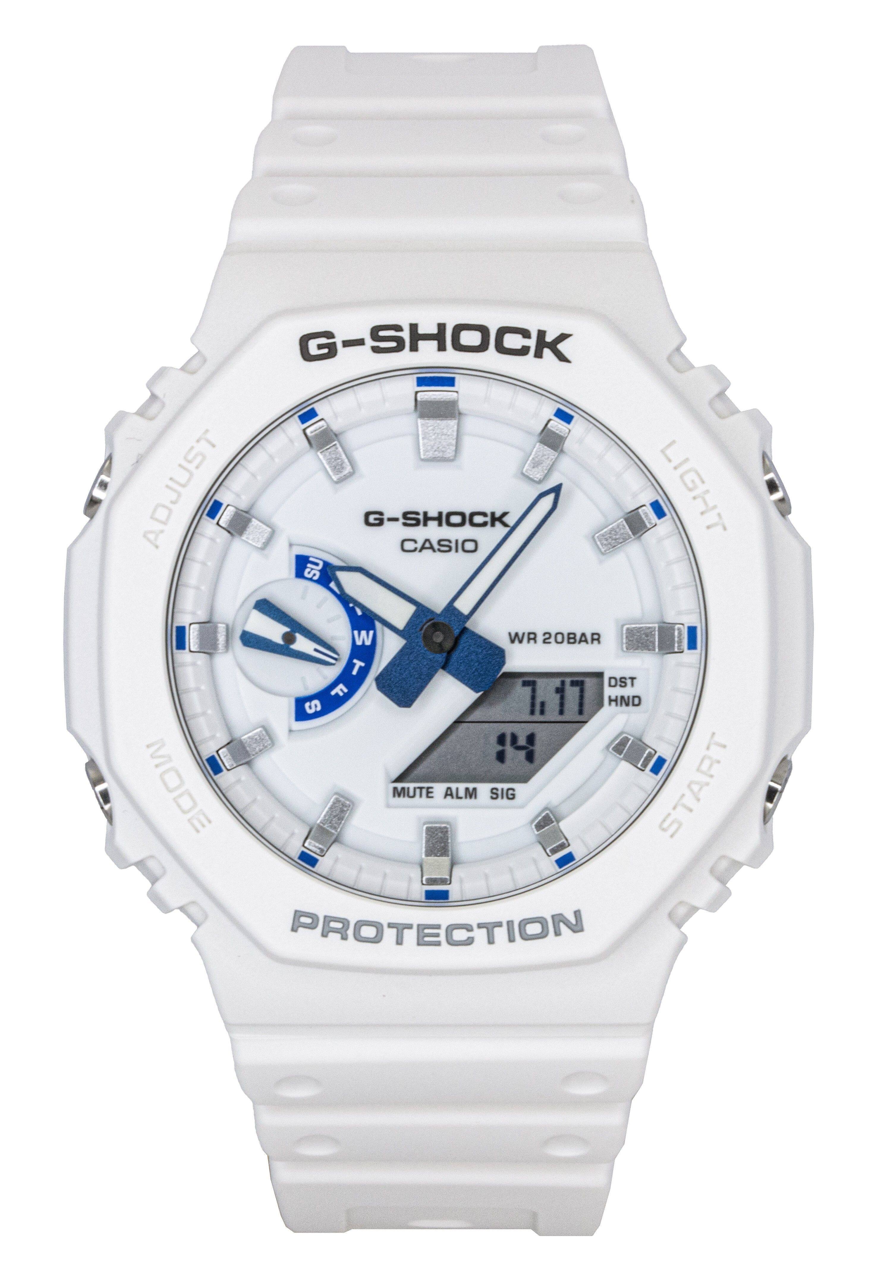 G-SHOCK  
CASIO  
WR 20BAR  
DST HND  
7.17  
14  
ALM SIG  
MUTE  
PROTECTION  
LIGHT  
START  
MODE  
ADJUST