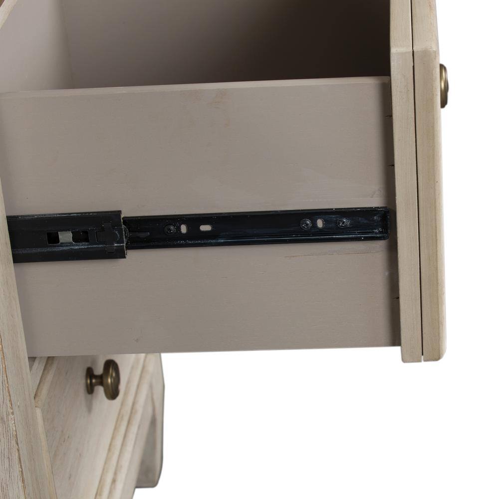Alt View 2. Liberty Furniture Industries - 2 Drawer Night Stand w/ Charging Station - White.