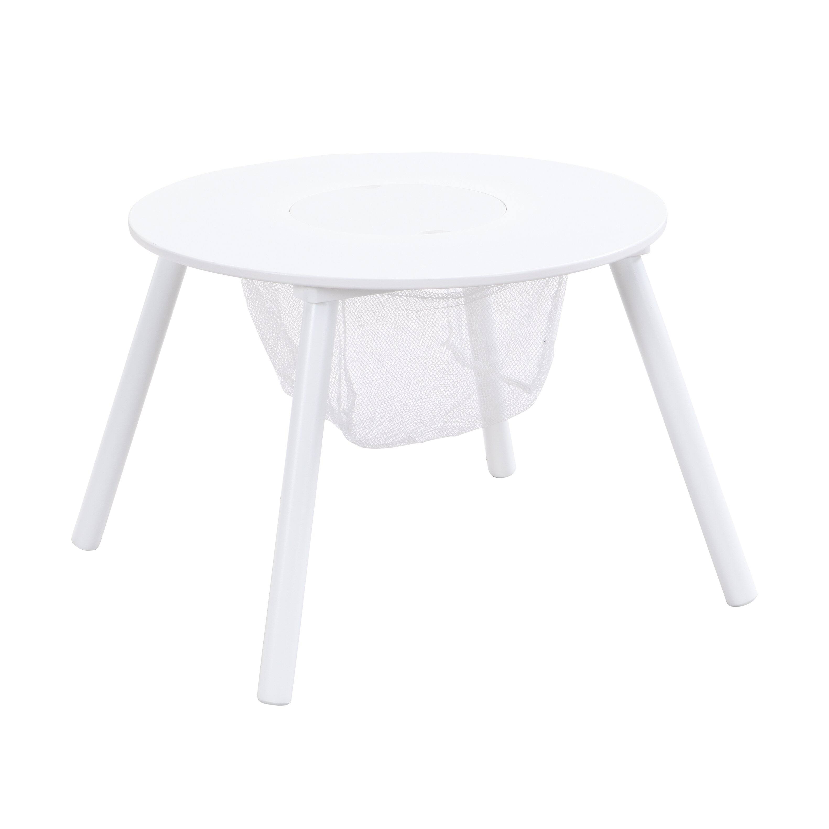 Left. Tiramisubest - Children's panel table with 4 chairs - White.