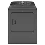 7.0 Cu. Ft. Whirlpool Top Load Electric Dryer with Moisture Sensor - Volcano Black