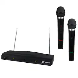Zebra - Professional Wireless Dual Microphone System - Black