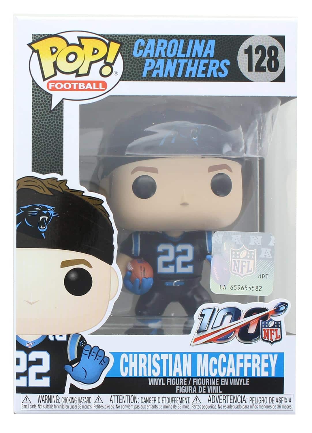 Carolina Panthers NFL Funko POP Vinyl Figure | Christian McCaffrey - Blue price history on PriceWatchPro