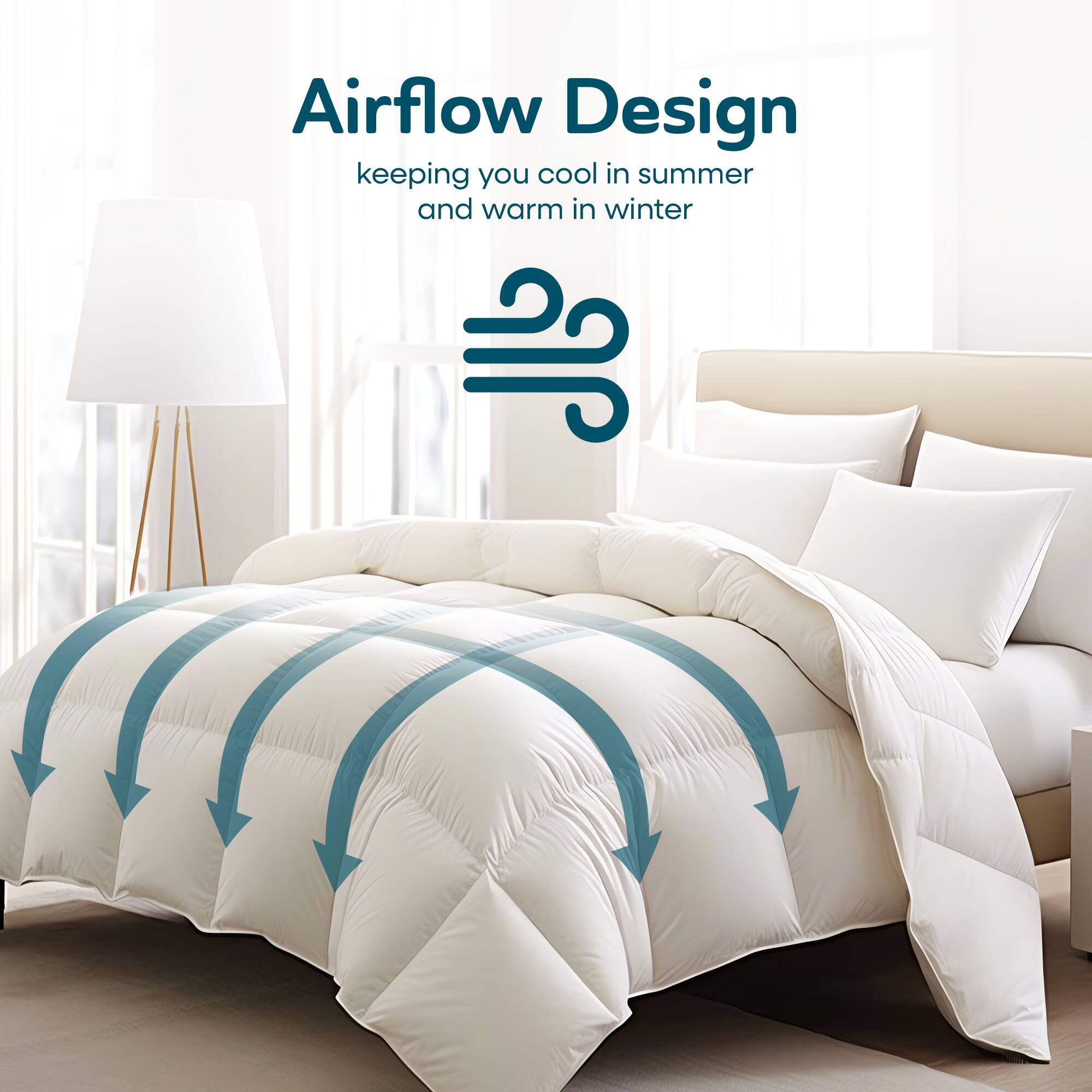 Airflow Design  
keeping you cool in summer and warm in winter