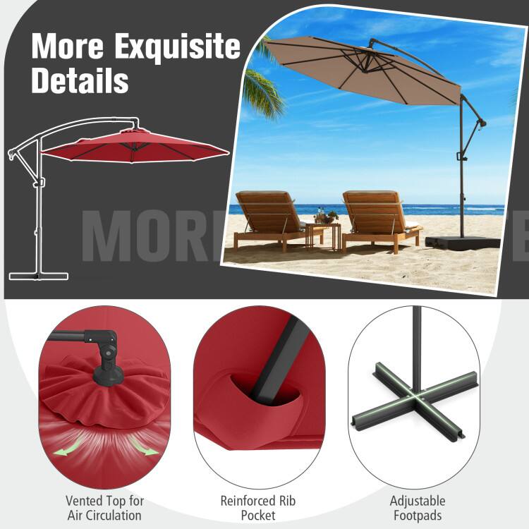 More Exquisite Details

- Vented Top for Air Circulation
- Reinforced Rib Pocket
- Adjustable Footpads