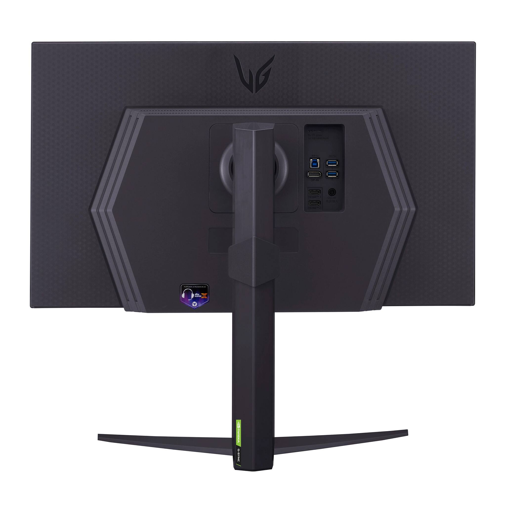 Alt View 6. LG - UltraGear 27" QHD 240Hz 1ms NVIDIA G-SYNC and AMD FreeSync Premium with DisplayHDR 400 (HDMI, DisplayPort, USB) - Black.