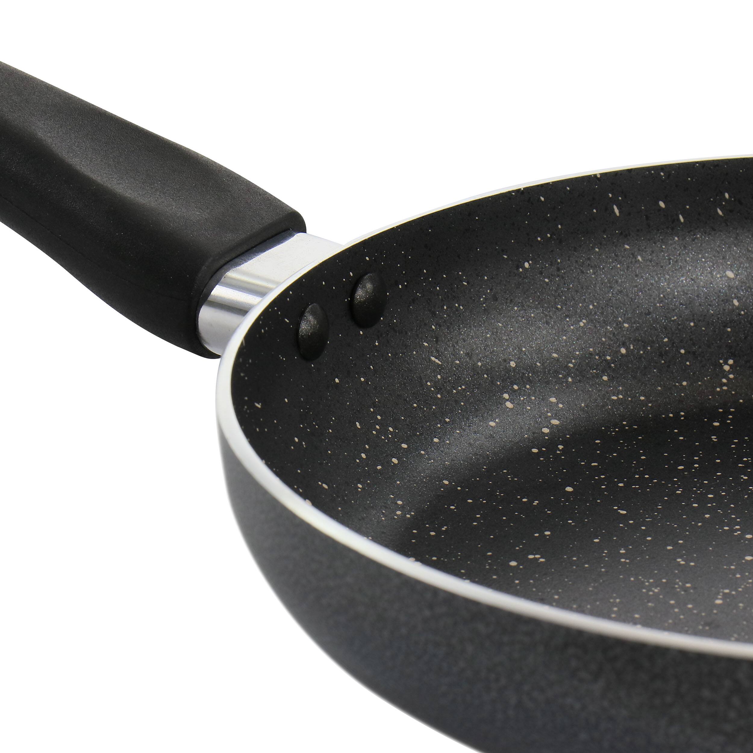 Alt View 3. Oster - Oster 9.4 in. Nonstick Aluminum Frying Pan in Graphite Grey - Graphite.