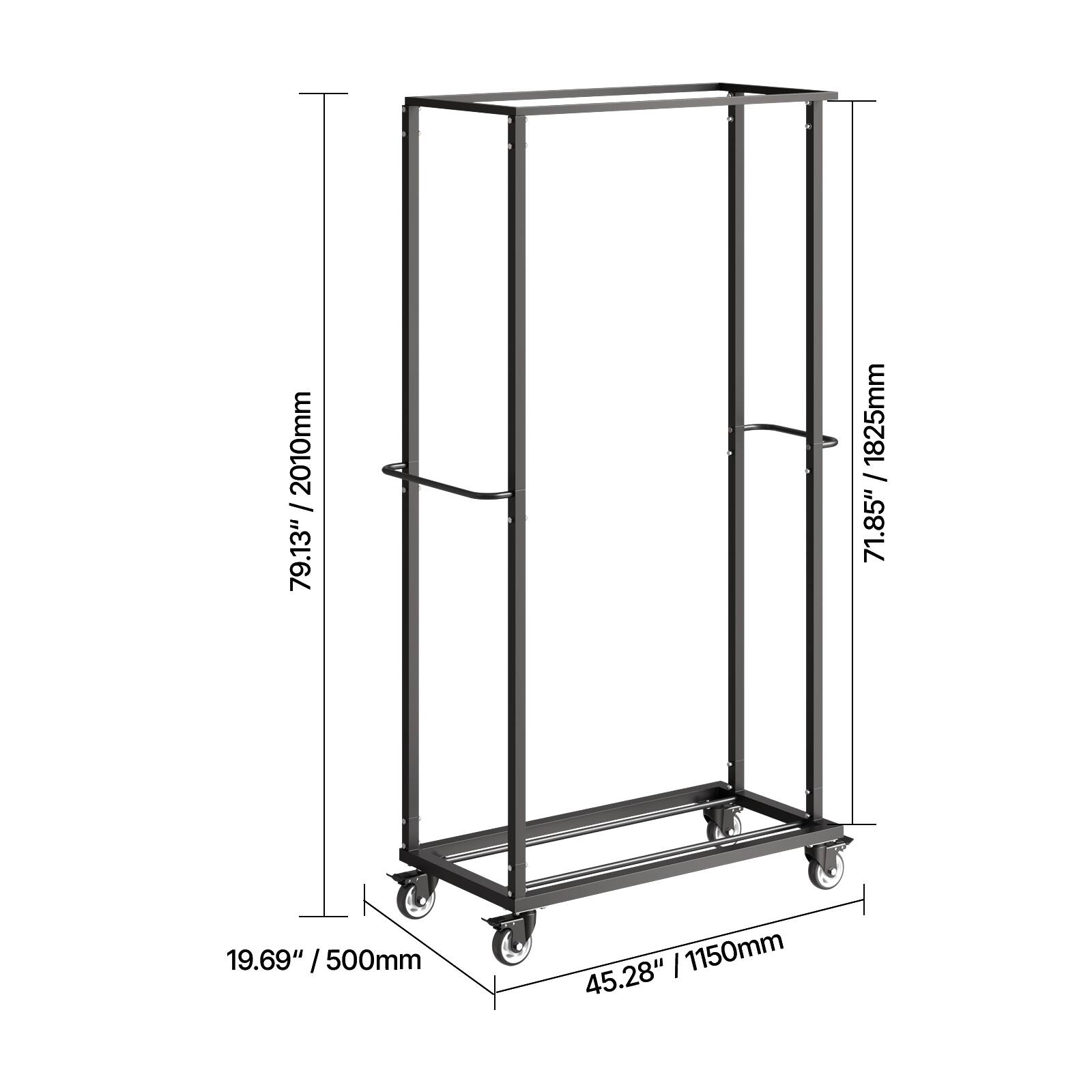 79.13" / 2010mm, 71.85" / 1825mm, 19.69" / 500mm, 45.28" / 1150mm