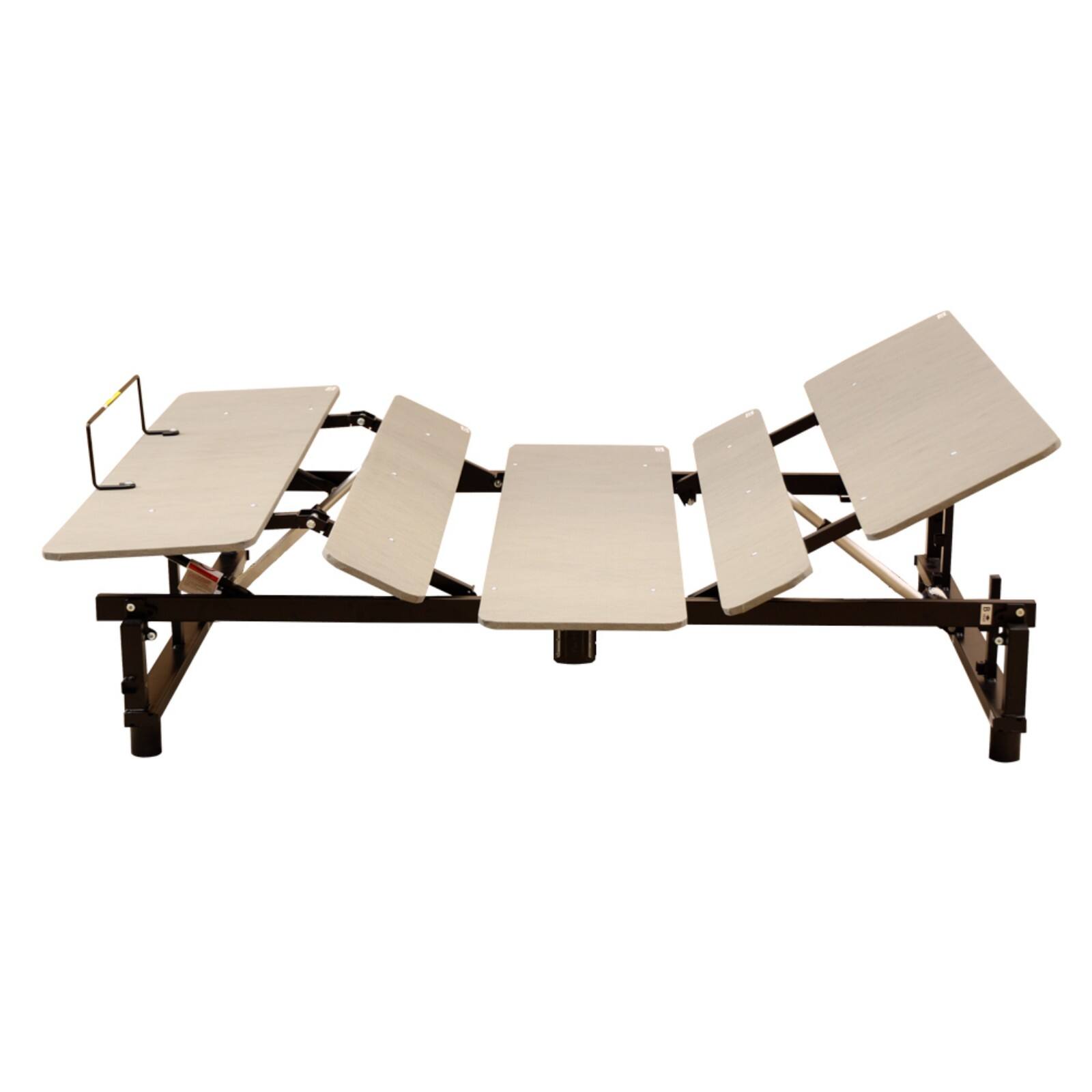 Alt View 8. Ecooso - Electric Ergonomic Adjustable Bed Base Queen Size, Independent Head，Foot Incline, Wireless Remote Control，Quiet Motor - Grey.