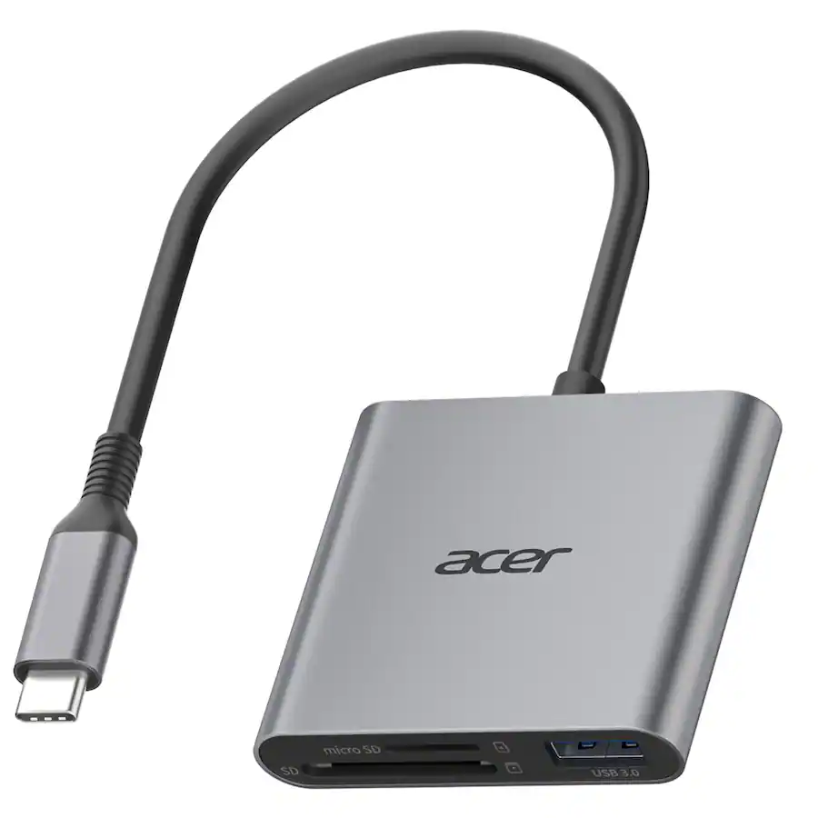 Acer SD Card Reader USB C, 3 in 1 Memory Card Reader with Dual Slots ...
