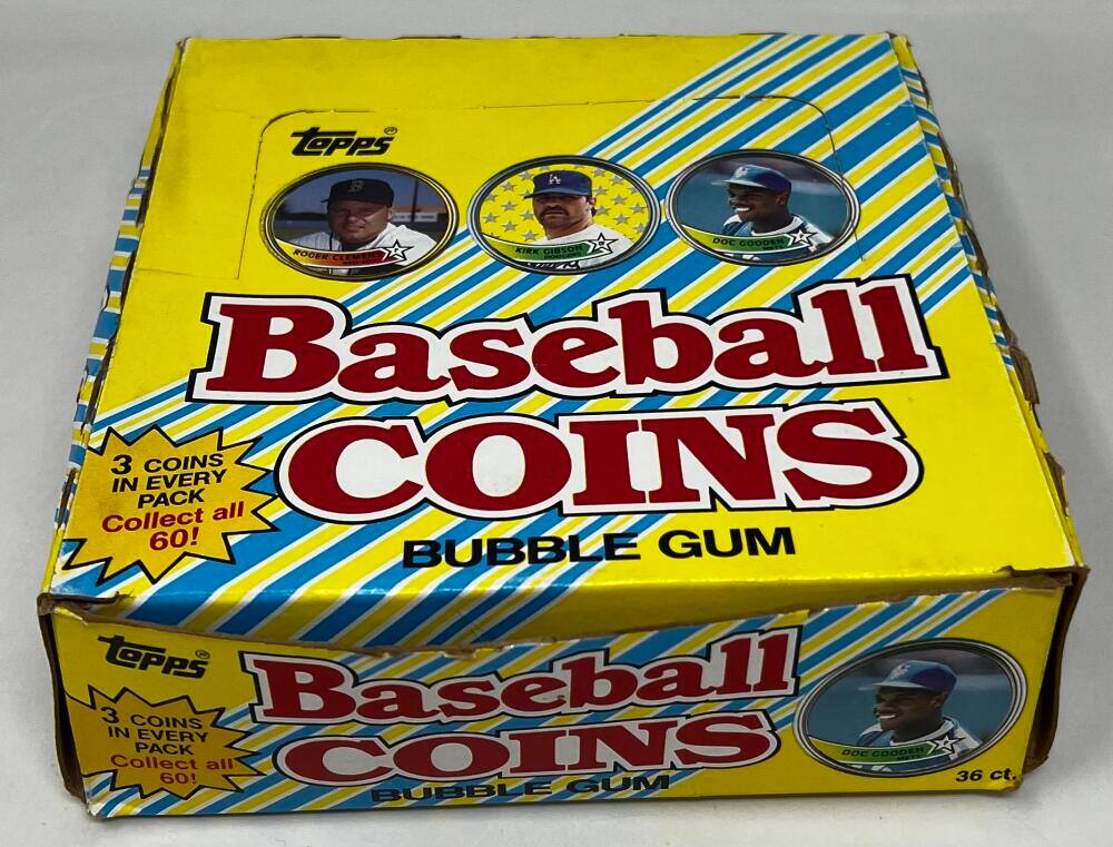 topps  
DOC GOODER ROGER KIRK Baseball Collect 3 IN PACK EVERY COINS all COINS 60! BUBBLE GUM topps  3 COINS Baseball IN EVERY Collect PACK 60! all COINS GUM DOC GOODER 36 ct.