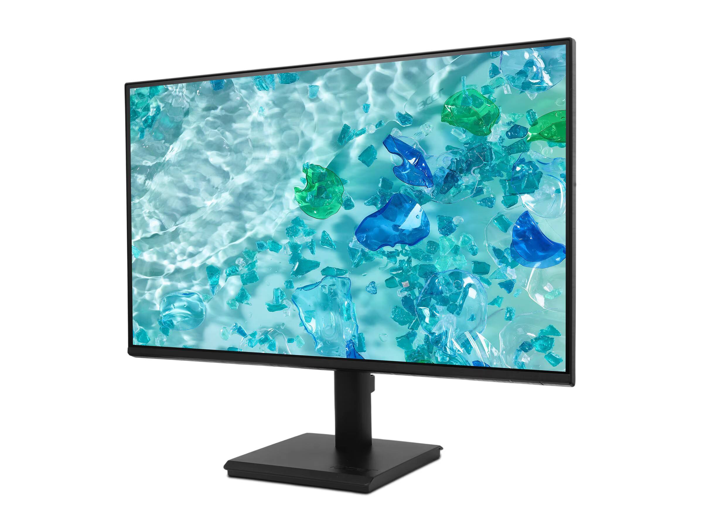 Alt View 1. Acer - Acer Vero 27" FHD USB-C Monitor, 4ms Response Time, Anti-Glare, 250 nits Brightness, Displayport, HDMI & DKZ Hub 2 Pack - Black.