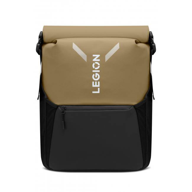 Alt View 1. Lenovo - Lenovo Legion GB500 16" Gaming Backpack Black with Yellow - Fits up to all Legion 16" laptops - 25L Storage Capacity - Black with Yellow.
