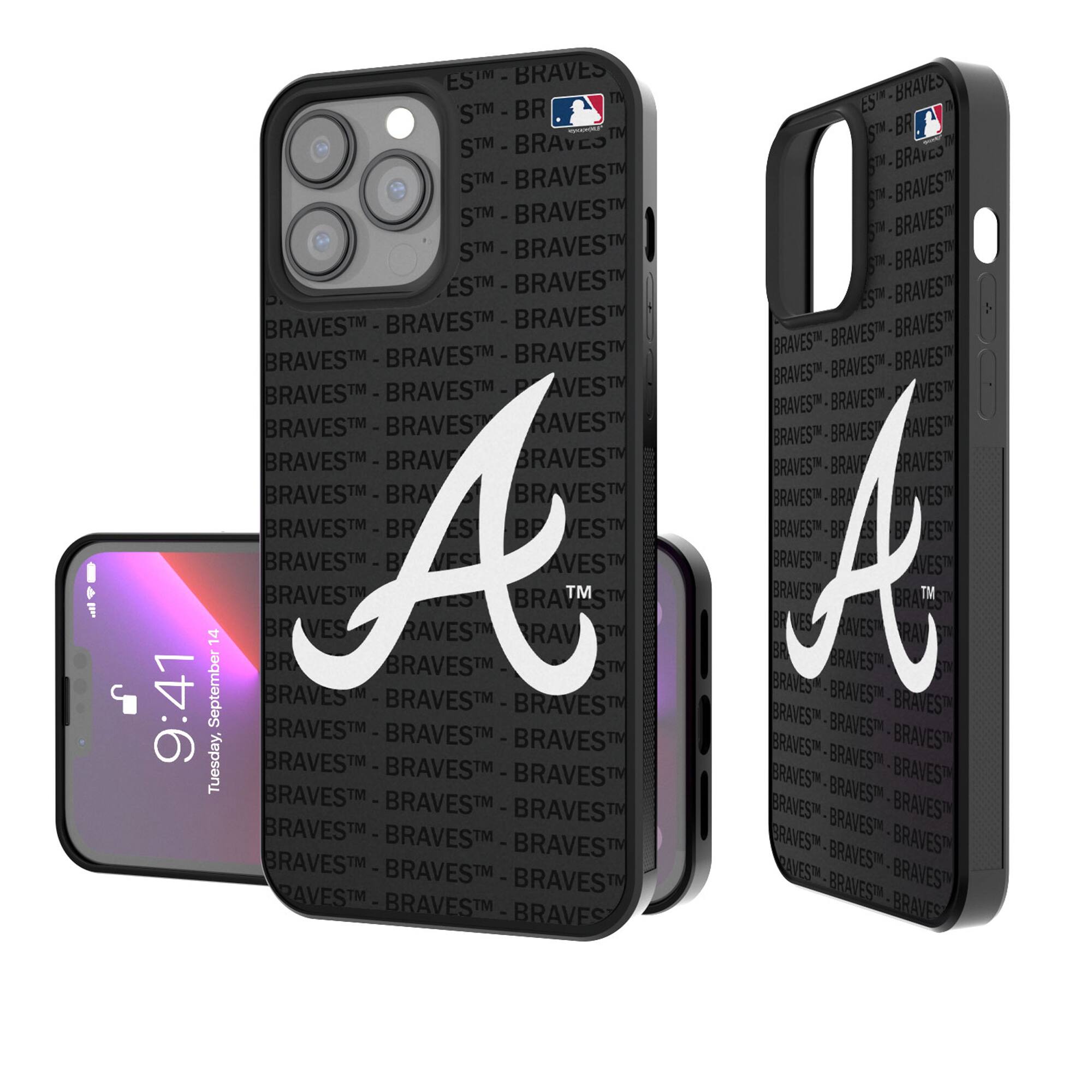 Keyscaper - MLB - Atlanta Braves iPhone Text Backdrop Design Bump Case - 15 Pro Max - Multicolor price history on PriceWatchPro