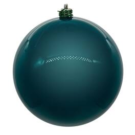 Vickerman - 6" Pearl UV Drilled Ball Ornament 4 per Bag - Dark Teal