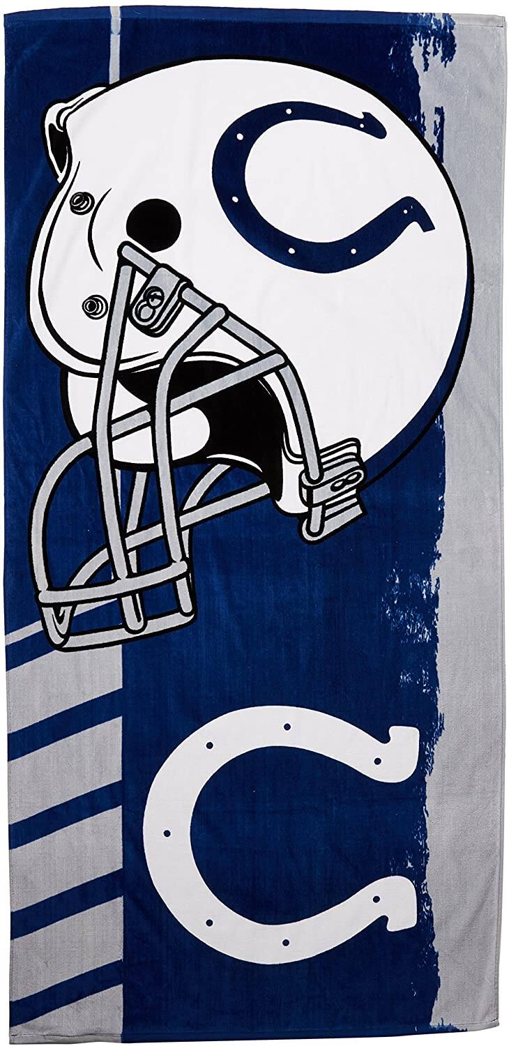Alt View 1. Northwest - Colts Football 34x70 Oversized Cotton Beach Towel - Multi.