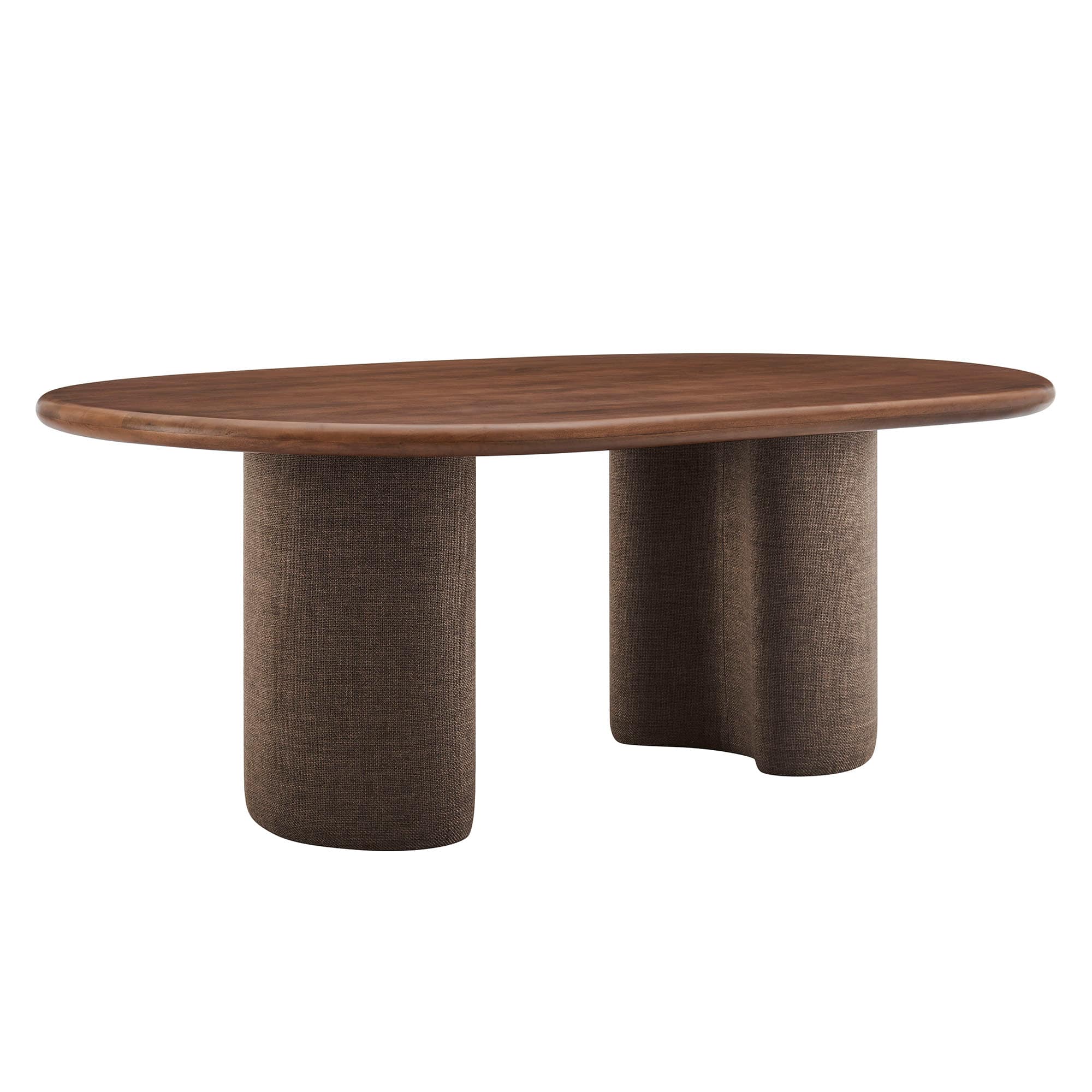 Enric 84 Inch Mango Wood Oval Dining Table by Modway - Walnut price history on PriceWatchPro