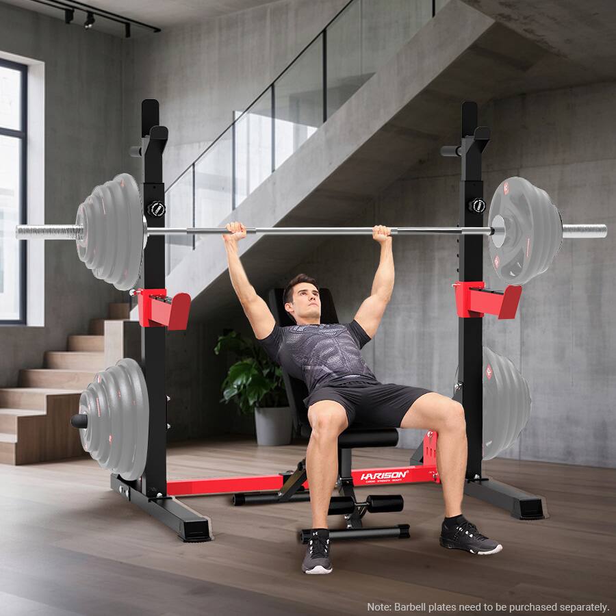 HRISON - Note: Barbell plates need to be purchased separately.