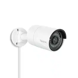 Reolink - RLC-510A 5MP PoE IP Camera,Smart Person/Vehicle Detection, 80° Audio Recording IP67 Weatherproof Security Camera - White