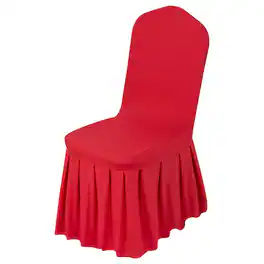VEVOR - 30 Pcs Chair Covers, Polyester Spandex Chair Cover, Stretch Slipcovers for Wedding Party Dining Banquet - Red