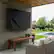 Angle. KHOMO GEAR - Outdoor TV Cover for 55" to 58" Inch TV – Weatherproof Protector for Flat Screen TVs - Black.