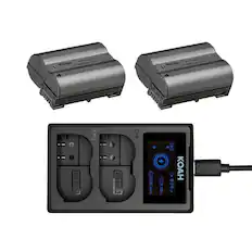 RECHARGEABLE LITHIUM ION BATTERY PACK
Nikon
RECHARGEABLE LITHIUM ION BATTERY PACK
Nikon
EN-EL15
EN-EL15
CH1
CH2
KOAH
CH1
CH2
8.8V
8340 mAh
8340 mAh