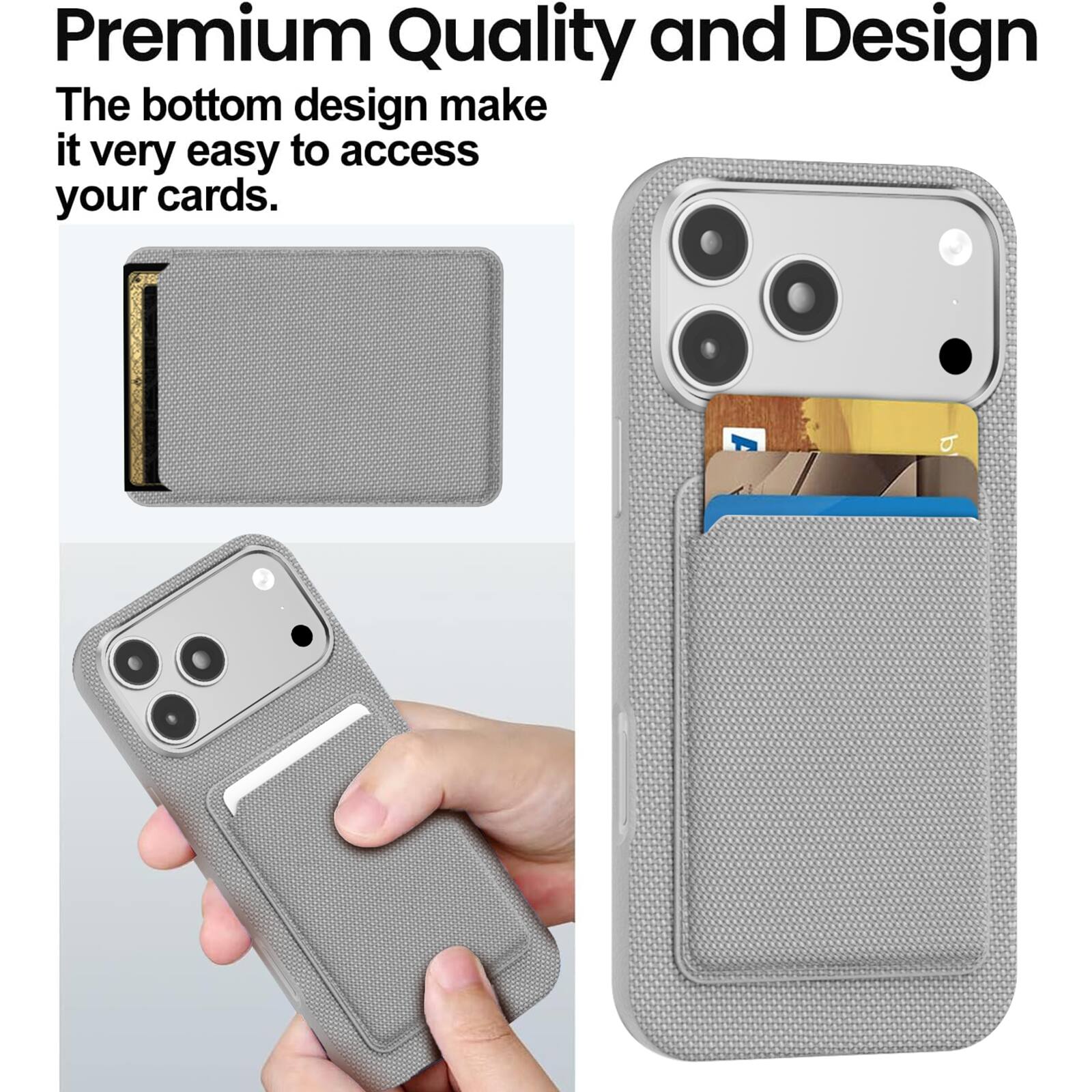 Premium Quality and Design

The bottom design makes it very easy to access your cards.
