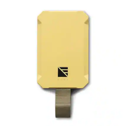 Front. Dark Energy - Poseidon Nano Portable Charger | Compatible with MagSafe with 3,000 mAh Capacity | Additional Fast Charging USB-C Output - Desert Tan.