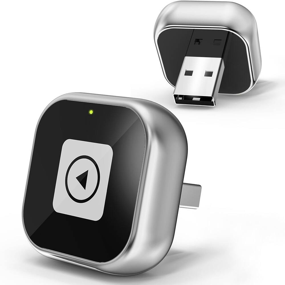 ACJPR - Wireless CarPlay Adapter for iPhone, Plug & Play, iOS 10+ - Silver