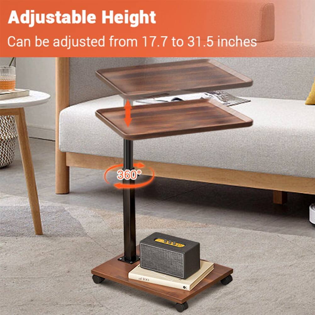 Adjustable Height  
Can be adjusted from 17.7 to 31.5 inches  
360°