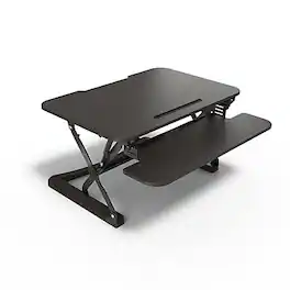 Union & Scale - Union & Scale™ FlexFit™ 35" Manual Adjustable Desk Converter, (UN50710-CC) - Black