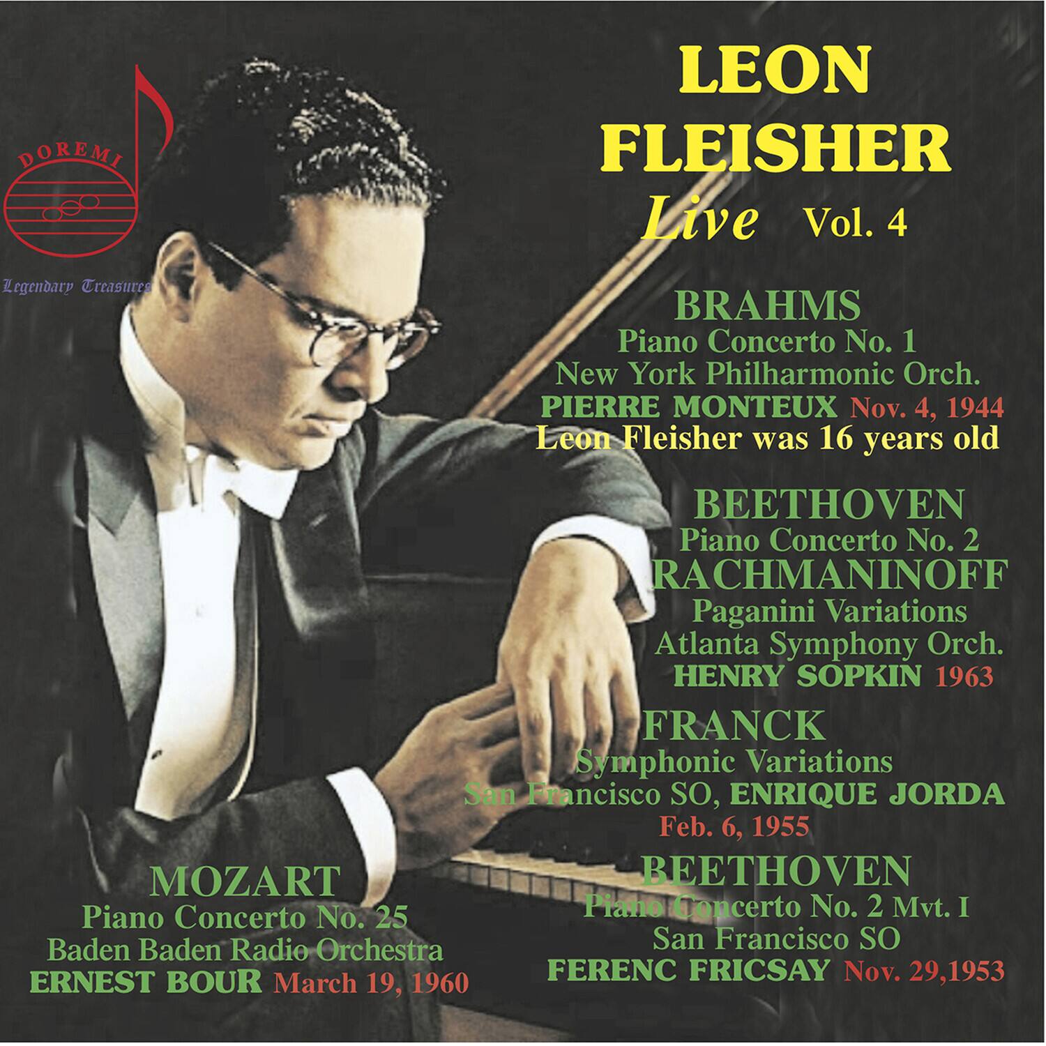 Leon Fleisher - Leon Fleisher Live Vol 4   - COMPACT DISCS [CD] price history on PriceWatchPro