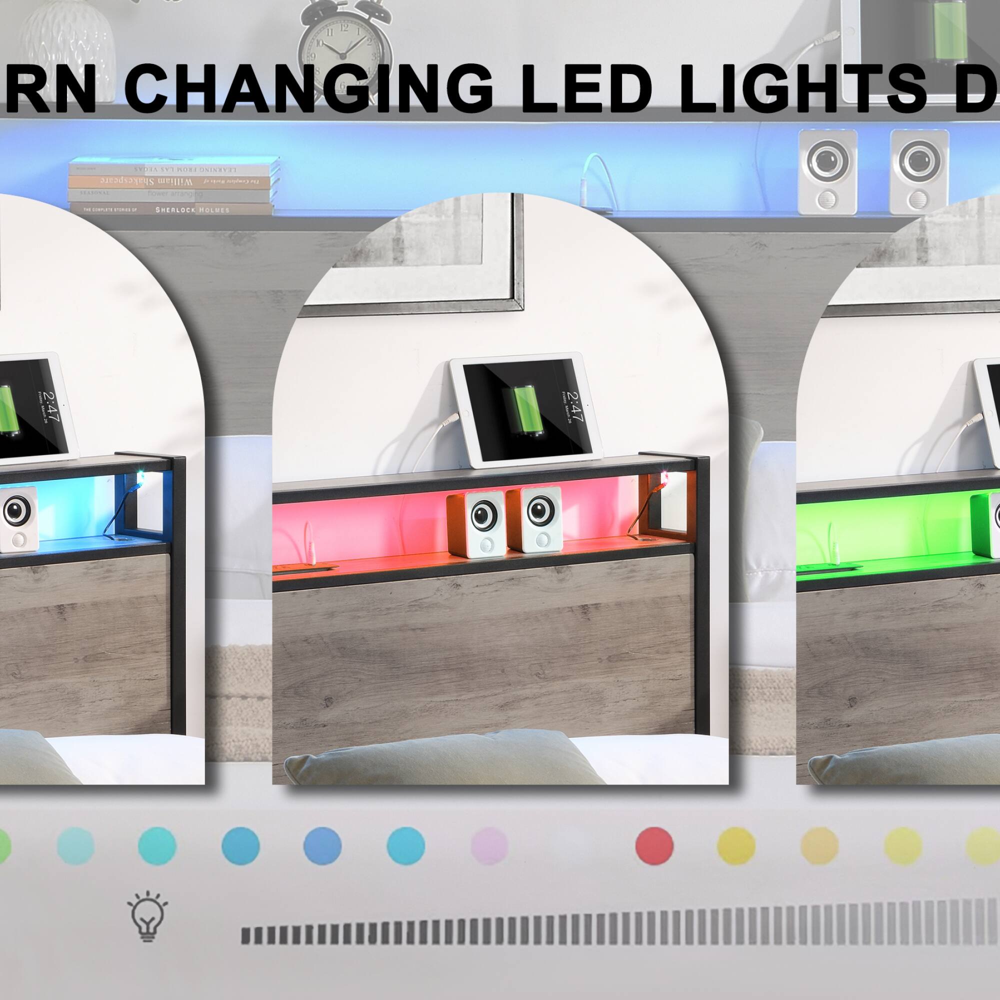 e 1 I RN CHANGING LED LIGHTS D ELSTI RURI ...... MEnPYUS William . -  i - - ERERLOEEMOL MOLOIE IN 47 IN 4 |