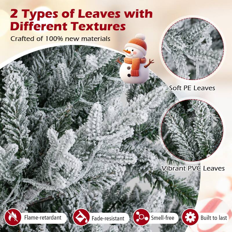 2 Types of Leaves with Different Textures  
Crafted of 100% new materials  

Soft PE Leaves  
Vibrant PVC Leaves  

Flame-retardant  
Fade-resistant  
Smell-free  
Built to last