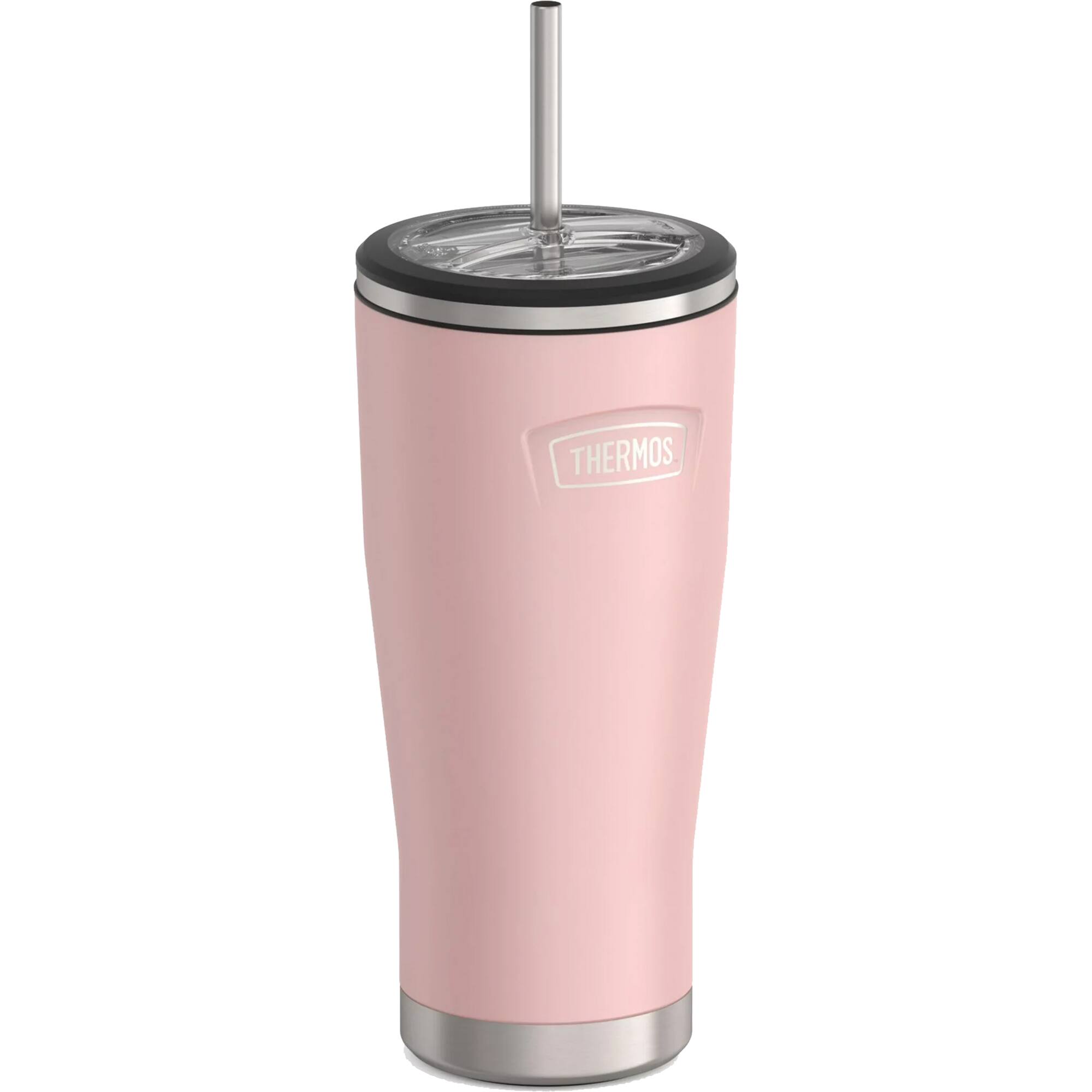 Alt View 1. Thermos - Thermos 24 oz. Icon Cold Tumbler w/ Straw - Sunset Pink - Sunset Pink.