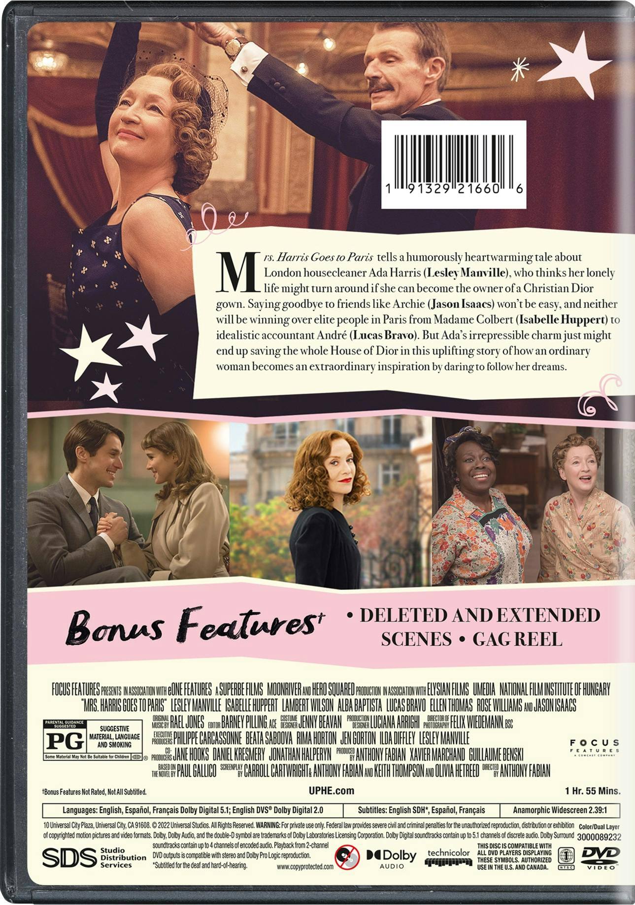 Back. Mrs. Harris Goes to Paris [DVD].