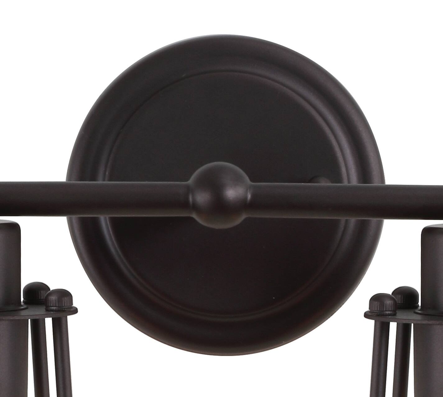 Alt View 5. Jonathan Y - Evelyn 12.5" 2-light Metal Vanity Light, Oil Rubbed Bronze - Oil Rubbed Bronze.