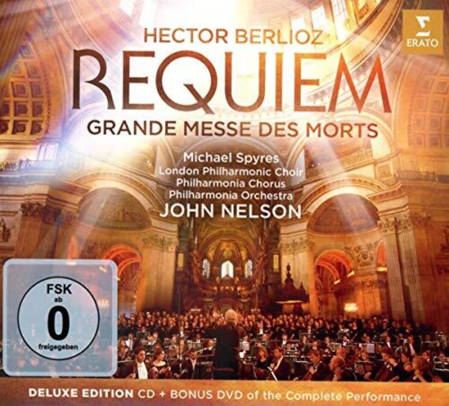 HECTOR BERLIOZ  
REQUIEM  
GRANDE MESSE DES MORTS  

Michael Spyres  
London Philharmonic Choir  
Philharmonia Chorus  
Philharmonia Orchestra  
JOHN NELSON  

FSK ab 0 freigegeben  

DELUXE EDITION CD + BONUS DVD of the Complete Performance